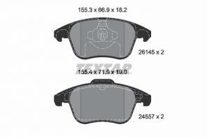 Textar 2614501 - Brzdové platničky -