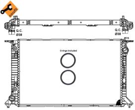 NRF 53065 - Chladič vody -