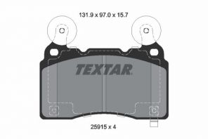 Textar 2591501 - Brzdové platničky -
