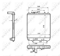 NRF 53825 - Chladič vody -