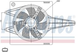 Nissens 85427 - Ventilátor motora -