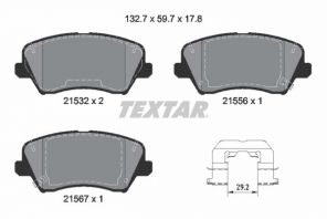 Textar 2153201 - Brzdové platničky -