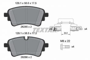 Textar 2626501 - Brzdové platničky -