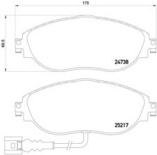 Brembo P 85 131X - Brzdové platničky -