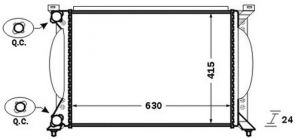 Mahle CR 1417 000S - Chladič vody -