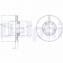 Delphi BG4217 - Brzdový kotúč