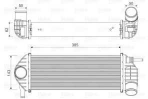 Valeo 818584 - Chladič plniaceho vzduchu -