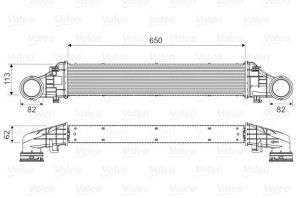 Valeo 818587 - Chladič plniaceho vzduchu -