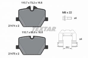 Textar 2147401 - Brzdové platničky -