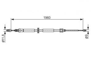 Bosch 1 987 482 432 - Brzdové lano -