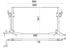 Mahle AC 182 001S - Kondenzátor