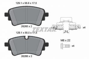 Textar 2626503 - Brzdové platničky -