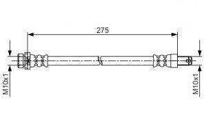 Bosch 1 987 481 704 - Brzdová hadica