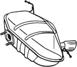 Bosal 247-413 - Zadný tlmič -