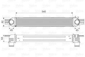 Valeo 818545 - Chladič plniaceho vzduchu -
