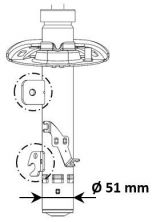 KYB 3338056 - Tlmič pruženia -