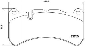 Brembo P 50 092 - Brzdové platničky -