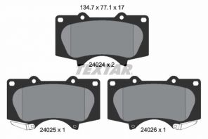 Textar 2402403 - Brzdové platničky -