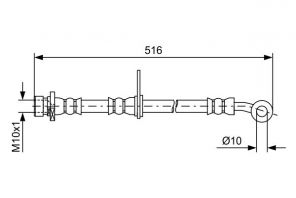 Bosch 1 987 481 730 - Brzdová hadica