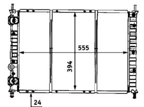 Mahle CR 525 000S - Chladič vody -