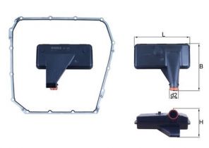 Knecht HX 185D - Hydraulický filter