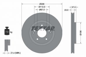 Textar 92324903 - Brzdový kotúč -