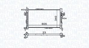 Magneti Marelli 350213977000 - Chladič vody -