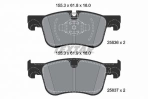 Textar 2583605 - Brzdové platničky -