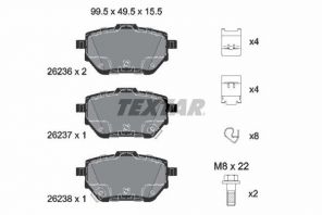 Textar 2623601 - Brzdové platničky -
