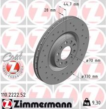 Zimmermann 110.2222.52 - Brzdový kotúč -