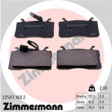 Zimmermann 22507.160.2 - Brzdové platničky -