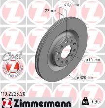Zimmermann 110.2223.20 - Brzdový kotúč -