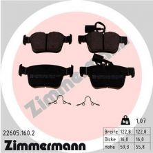Zimmermann 22605.160.2 - Brzdové platničky -