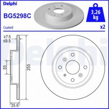 Delphi BG5298C - Brzdový kotúč -