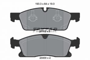 Textar 2519201 - Brzdové platničky -