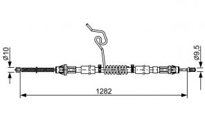 Bosch 1 987 482 462 - Brzdové lano -