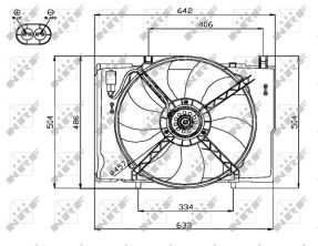 NRF 47741 - Ventilátor motora -