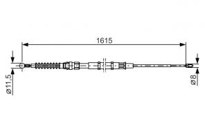 Bosch 1 987 482 328 - Brzdové lano -