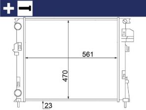 Mahle CR 1504 000S - Chladič vody -