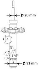 KYB 3338057 - Tlmič pruženia -