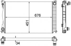 Mahle CR 1861 000S - Chladič vody -