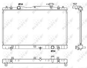 NRF 53062 - Chladič vody -