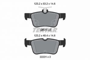 Textar 2253105 - Brzdové platničky -