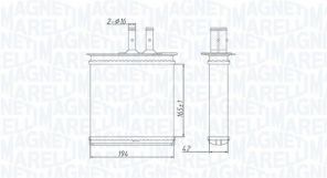 Magneti Marelli 350218493000 - Výmenník tepla vnútorného kúrenia