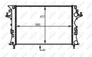 NRF 58490 - Chladič vody -