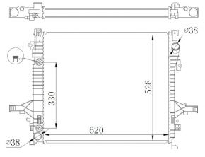 NRF 550019 - Chladič vody -