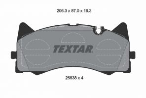 Textar 2583801 - Brzdové platničky -
