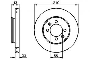Bosch 0 986 478 813 - Brzdový kotúč -