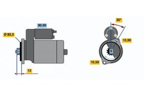 Bosch 0 986 014 231 - Štartér