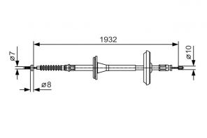 Bosch 1 987 482 021 - Brzdové lano -